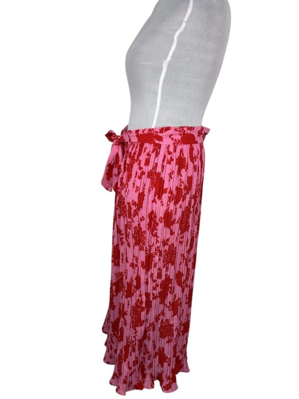 Alice Blue Pleated Pink Ditsy Floral Sheer Medium Ballet Accordion Size XL - Picture 3 of 4